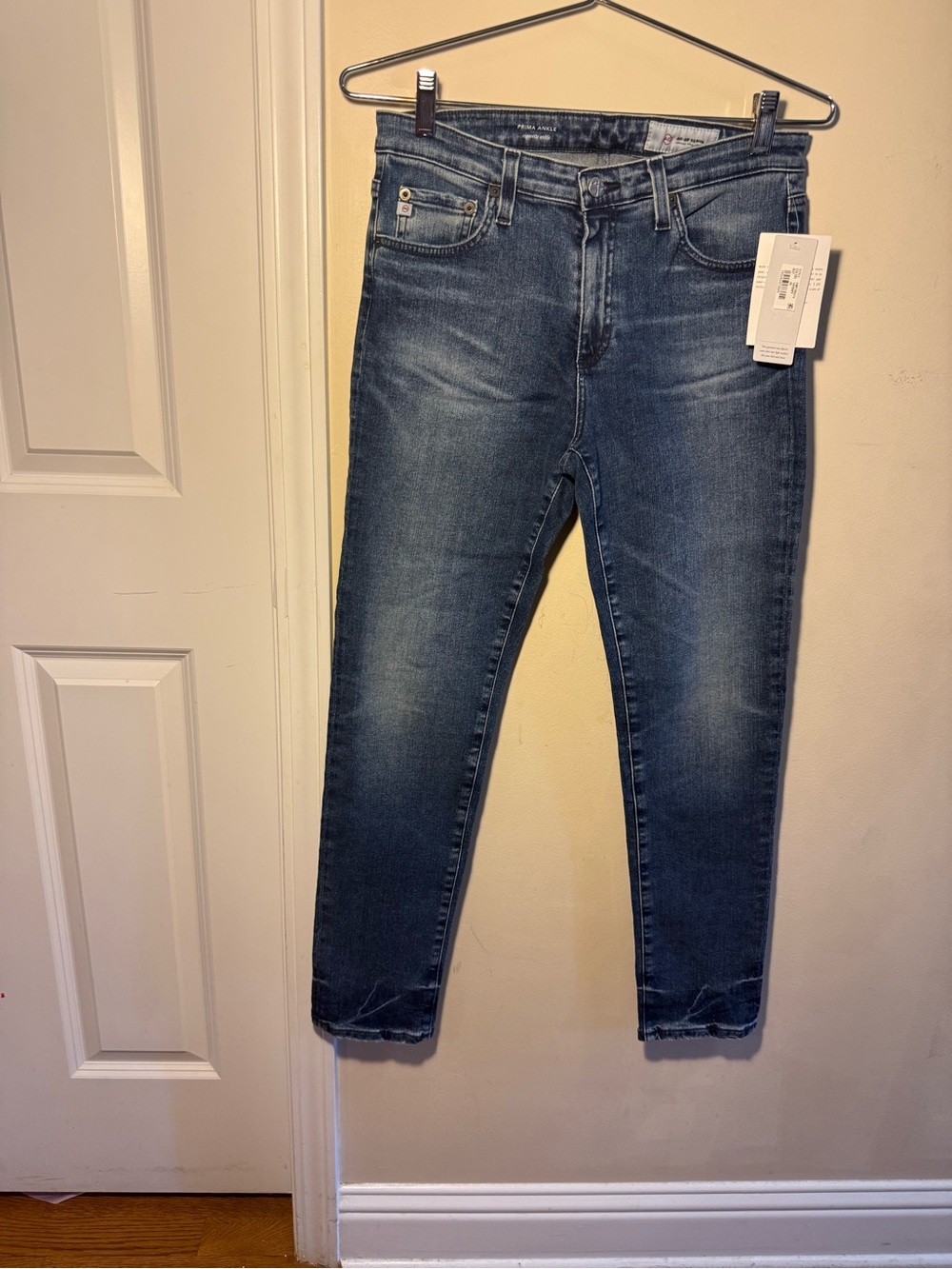 AG Adriano Goldschmied Slim Straight Dark Blue Jeans